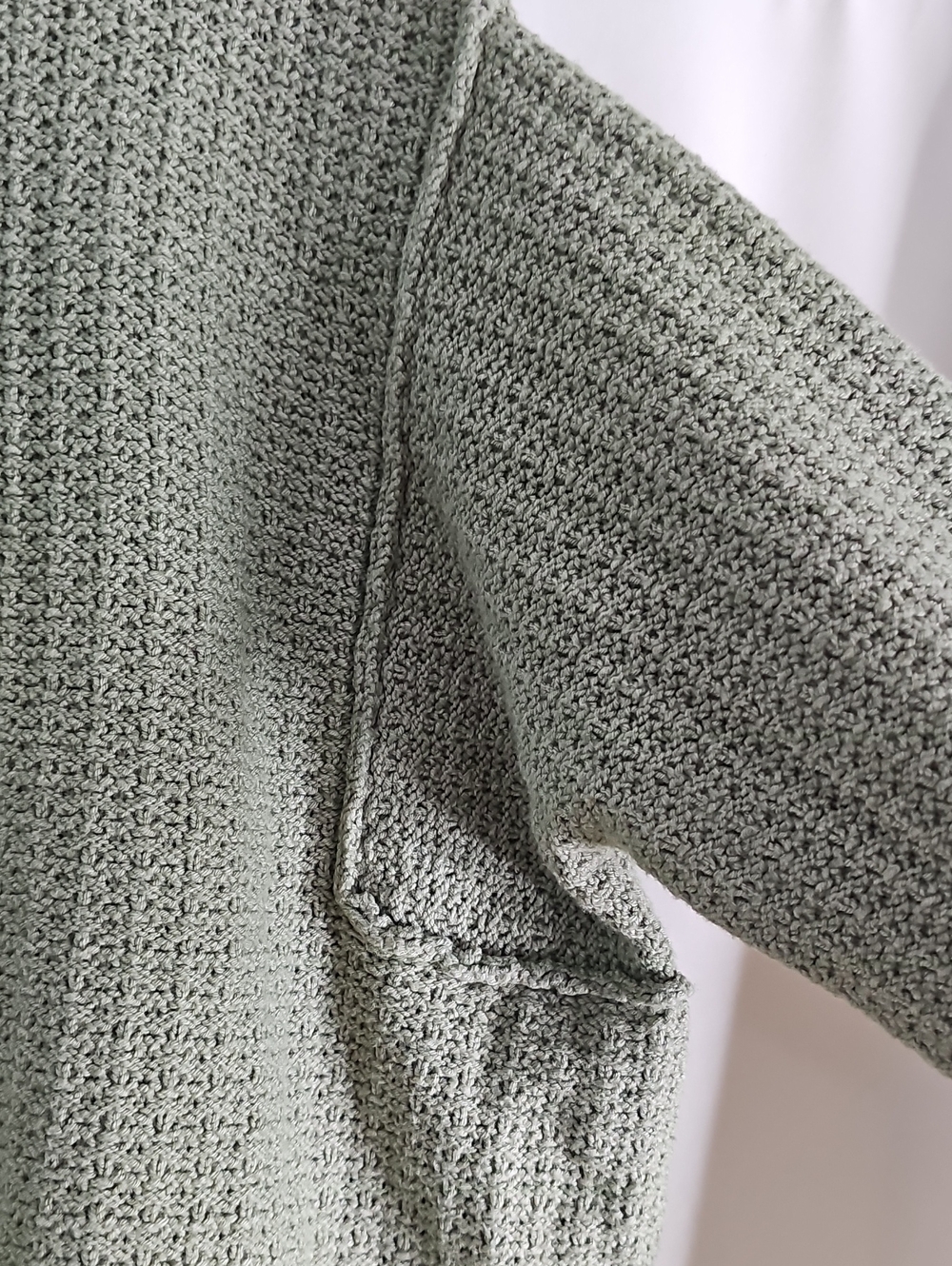 Haute Hippie Olive Sage Waffle-Knit Crewneck Sweater - Picture 3 of 8